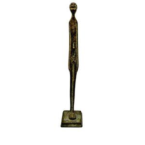 Vtg Etruscan Repro Bronze Statuette Evening Shadown Italian Figurine 9" Base